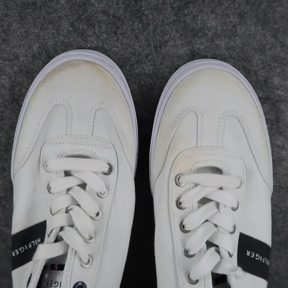 Tommy Hilfiger Shoes Mens 11 Pandora Sneaker Lifestyle Logo White Casual Lace Up